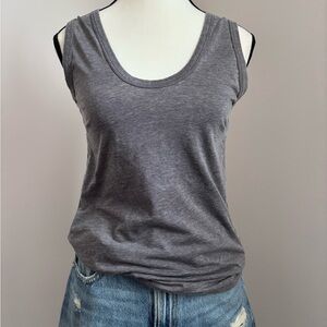 All Saints Gray Sleeveless Women's Tank Top Size S Y2K